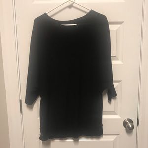 Long black sweater